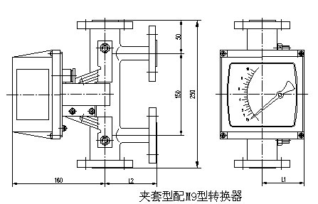 金屬管轉(zhuǎn)子流量計外形尺寸圖